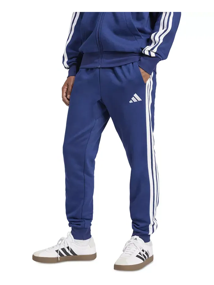 Мужские базовые джоггеры Regular-Fit с флисом и 3 полосками Adidas