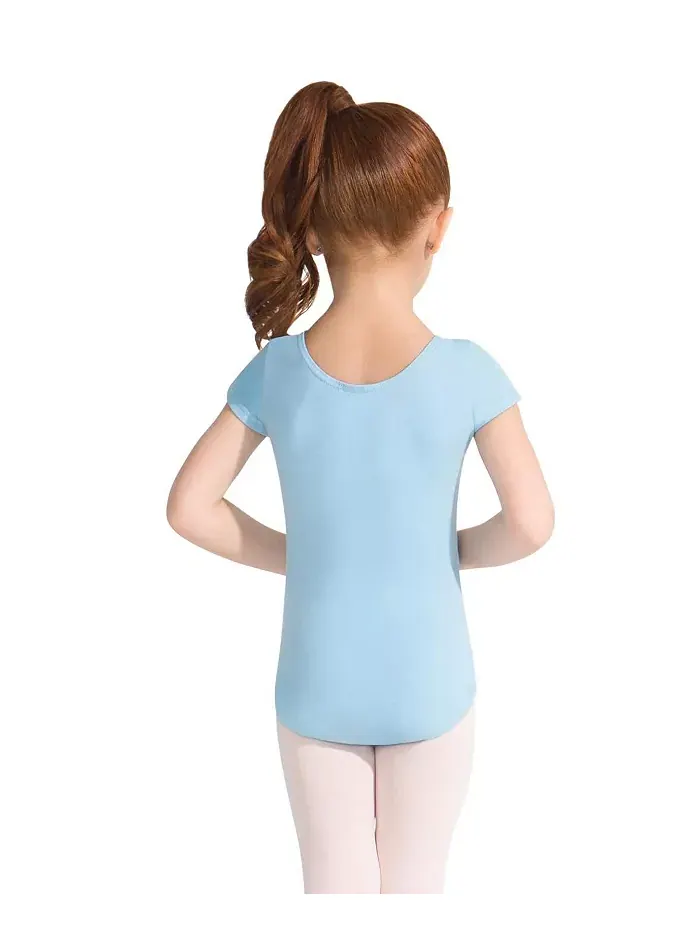 Купальник с коротким рукавом для девочек Capezio — изображение 2 из 4, светлый синий