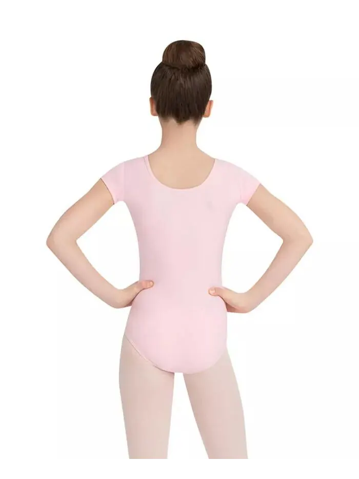 Купальник с коротким рукавом для девочек Capezio — изображение 2 из 4, розовый