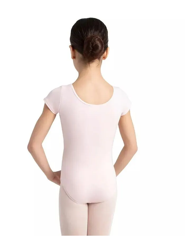 Купальник с коротким рукавом для девочек Capezio — изображение 4 из 4, розовый