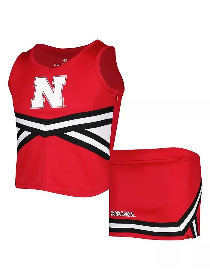 Big Girls Scarlet Nebraska Huskers Carousel Cheerleader Set Colosseum — изображение 1 из 3