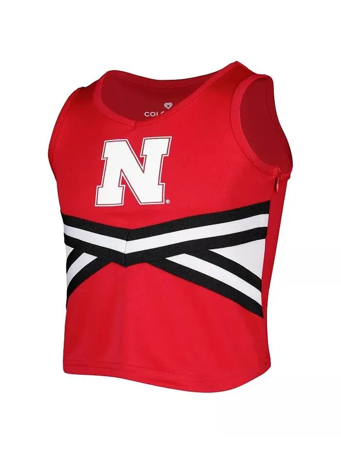 Big Girls Scarlet Nebraska Huskers Carousel Cheerleader Set Colosseum — изображение 2 из 3