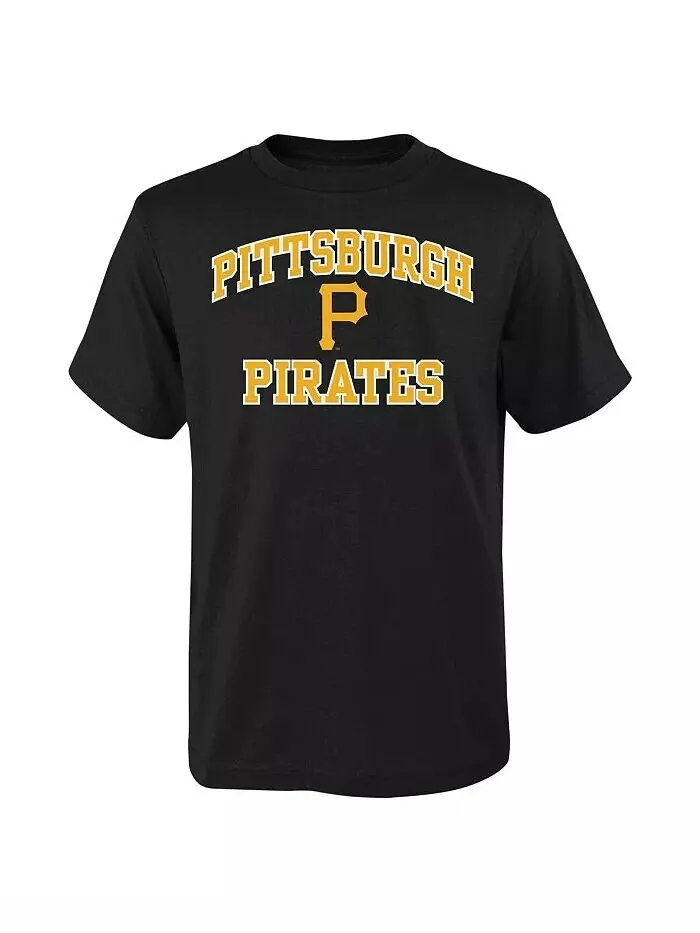 Черная футболка Big Boys Pittsburgh Pirates Heart and Soul Outerstuff — изображение 1 из 1, черный