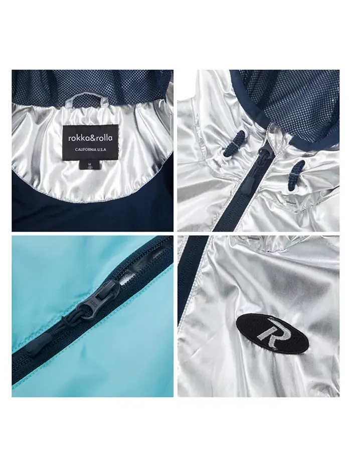 Легкая ветровка для девочек больших размеров XS-XXL Rokka&Rolla — изображение 8 из 8, серый
