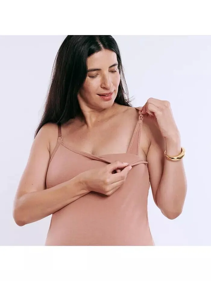Женская майка-топ Clip Down для кормления Cami - Motherhood Maternity — изображение 5 из 5, бежевый