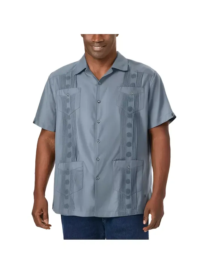 Мужская короткорукавная рубашка Guayabera KingSize