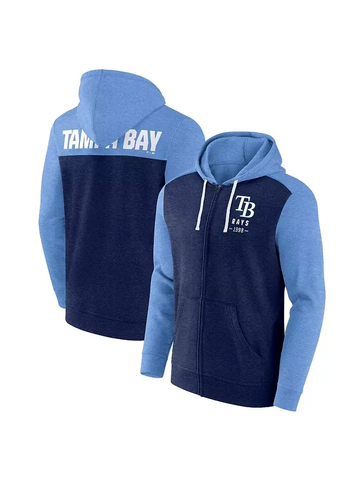 Мужская худи с молнией Tampa Bay Rays Blown Away