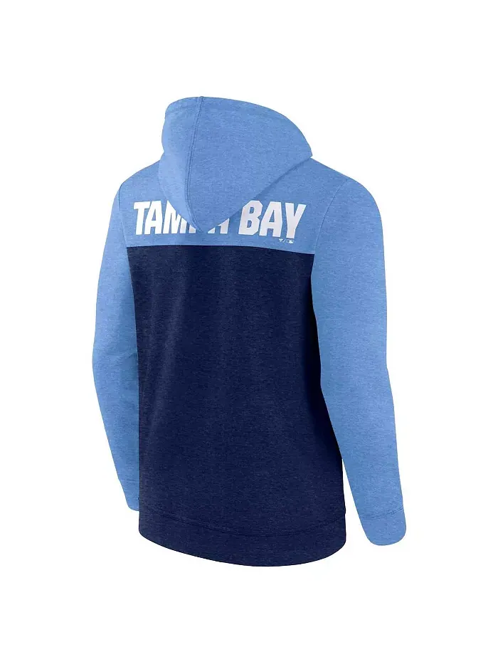Мужская худи с молнией Tampa Bay Rays Blown Away — изображение 3 из 3, синий