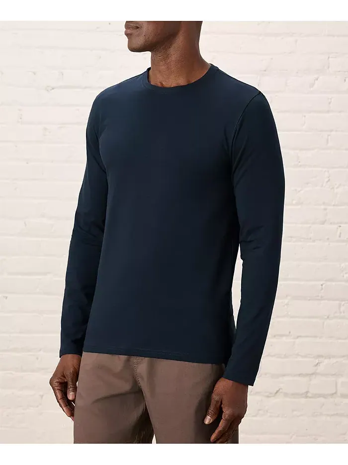 Мужская футболка с длинным рукавом из органического хлопка Luxe Stretch Jersey Slim Pact