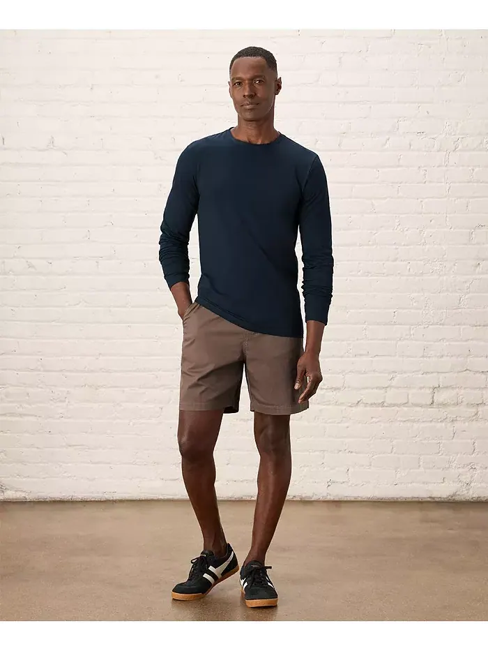 Мужская футболка с длинным рукавом из органического хлопка Luxe Stretch Jersey Slim Pact — изображение 2 из 2, синий