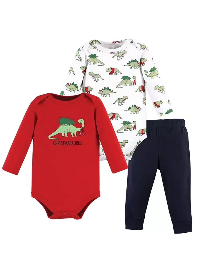 Детский комплект для мальчиков Hudson 3Pc с длинным рукавом и штанишками Hudson Baby — красный