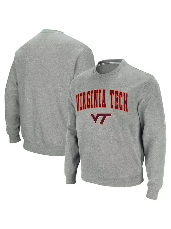 Мужская толстовка Virginia Tech Hokies с арочным логотипом и надписью Colosseum — изображение 1 из 6, серый