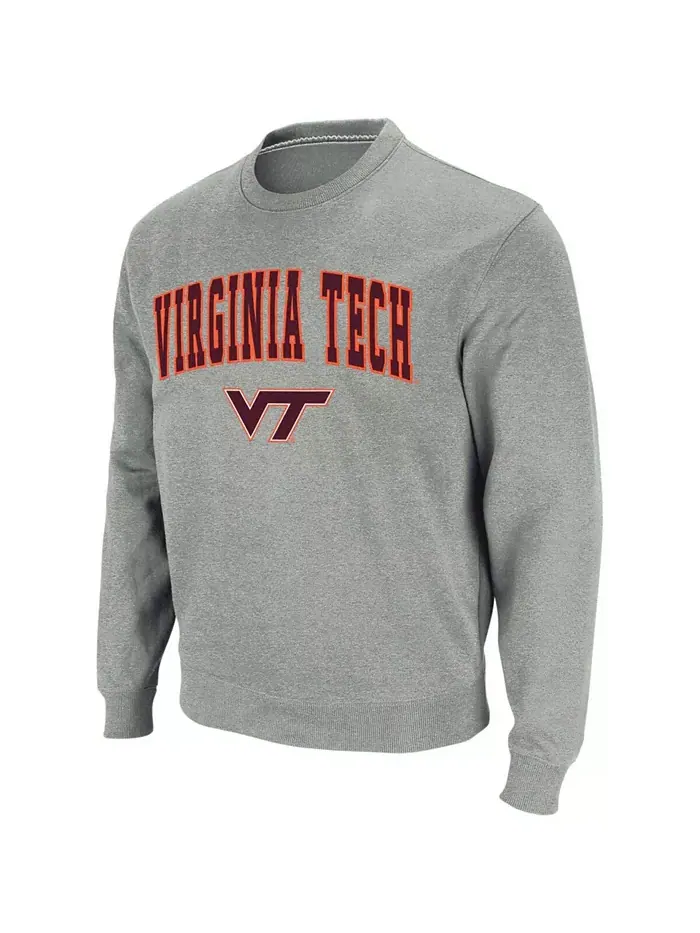 Мужская толстовка Virginia Tech Hokies с арочным логотипом и надписью Colosseum — изображение 2 из 6, серый