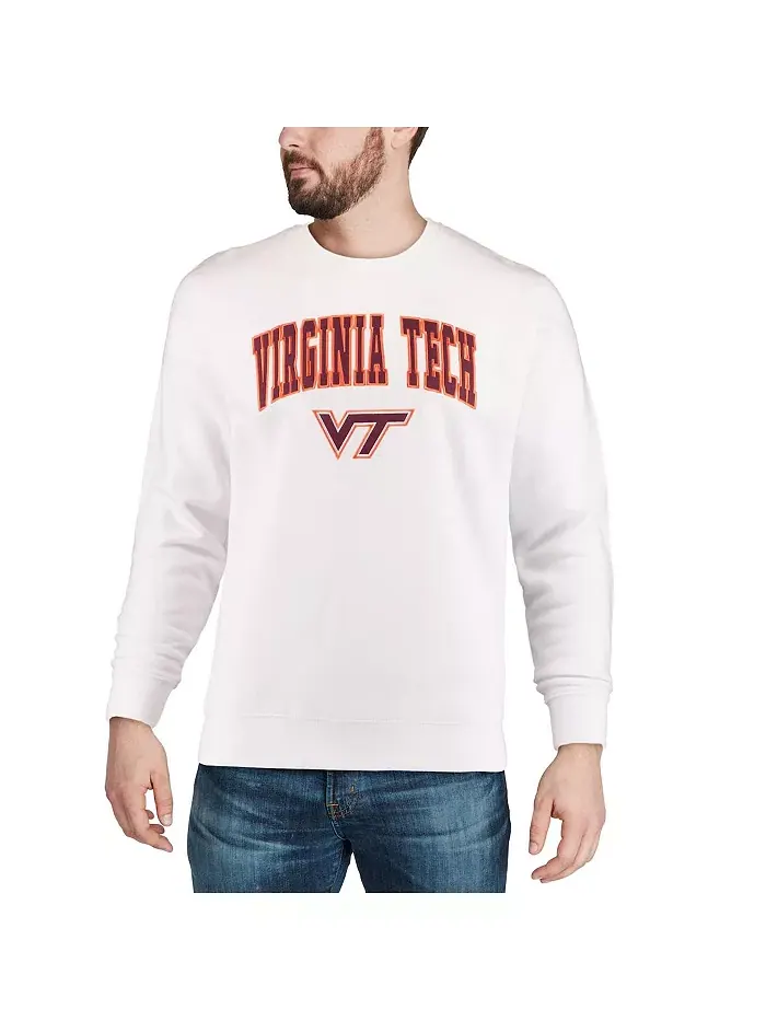 Мужская толстовка Virginia Tech Hokies с арочным логотипом и надписью Colosseum — изображение 4 из 6, белый