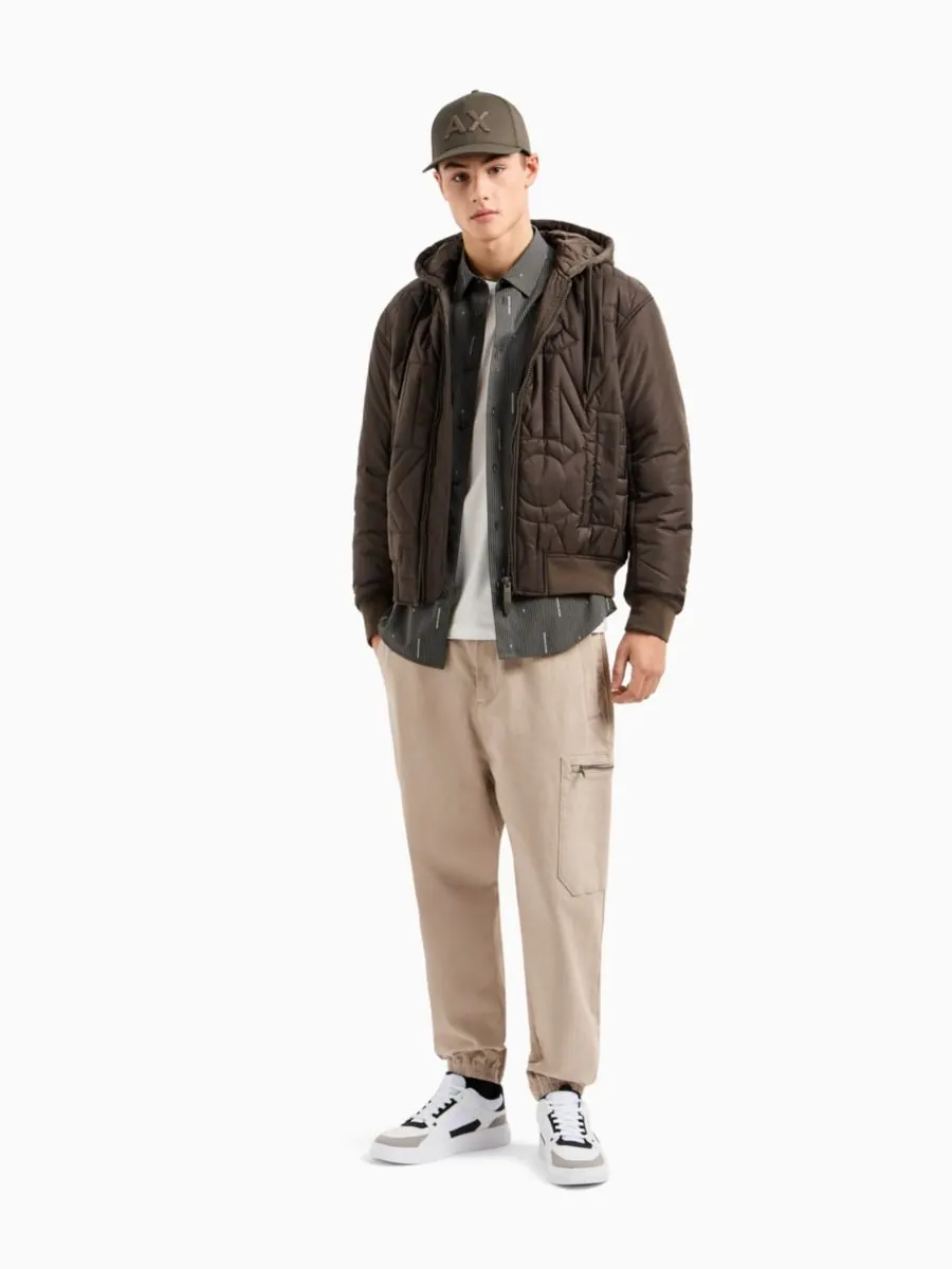 Мужская футболка A|X стандартного кроя с многослойным дизайном A|X Armani Exchange — изображение 2 из 5, белый