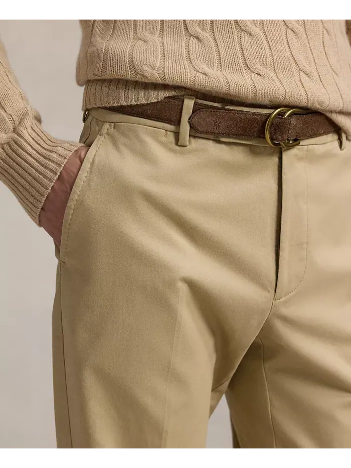 Мужские эластичные брюки-чино для костюма Polo Ralph Lauren — изображение 2 из 5, бежевый/бежевый
