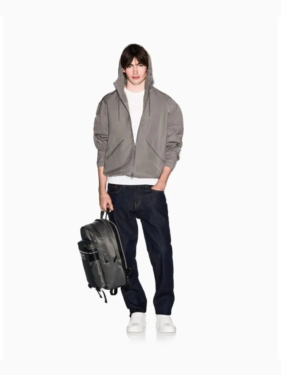 Мужская футболка с коротким рукавом и логотипом в тон ткани A|X Armani Exchange — изображение 2 из 5, белый