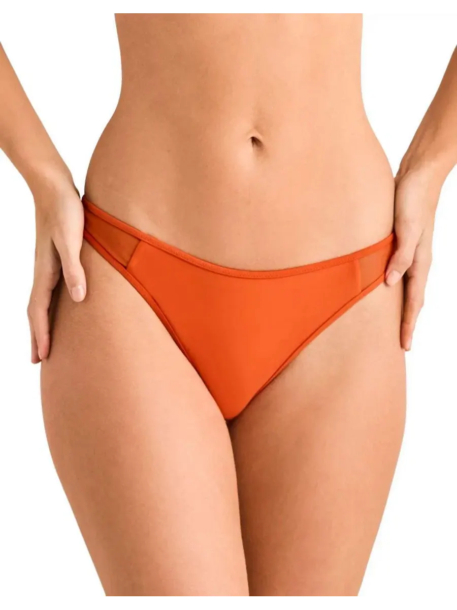 Женские плавки-бикини Terri Swimwear Adore Me — изображение 1 из 4, темный оранжевый