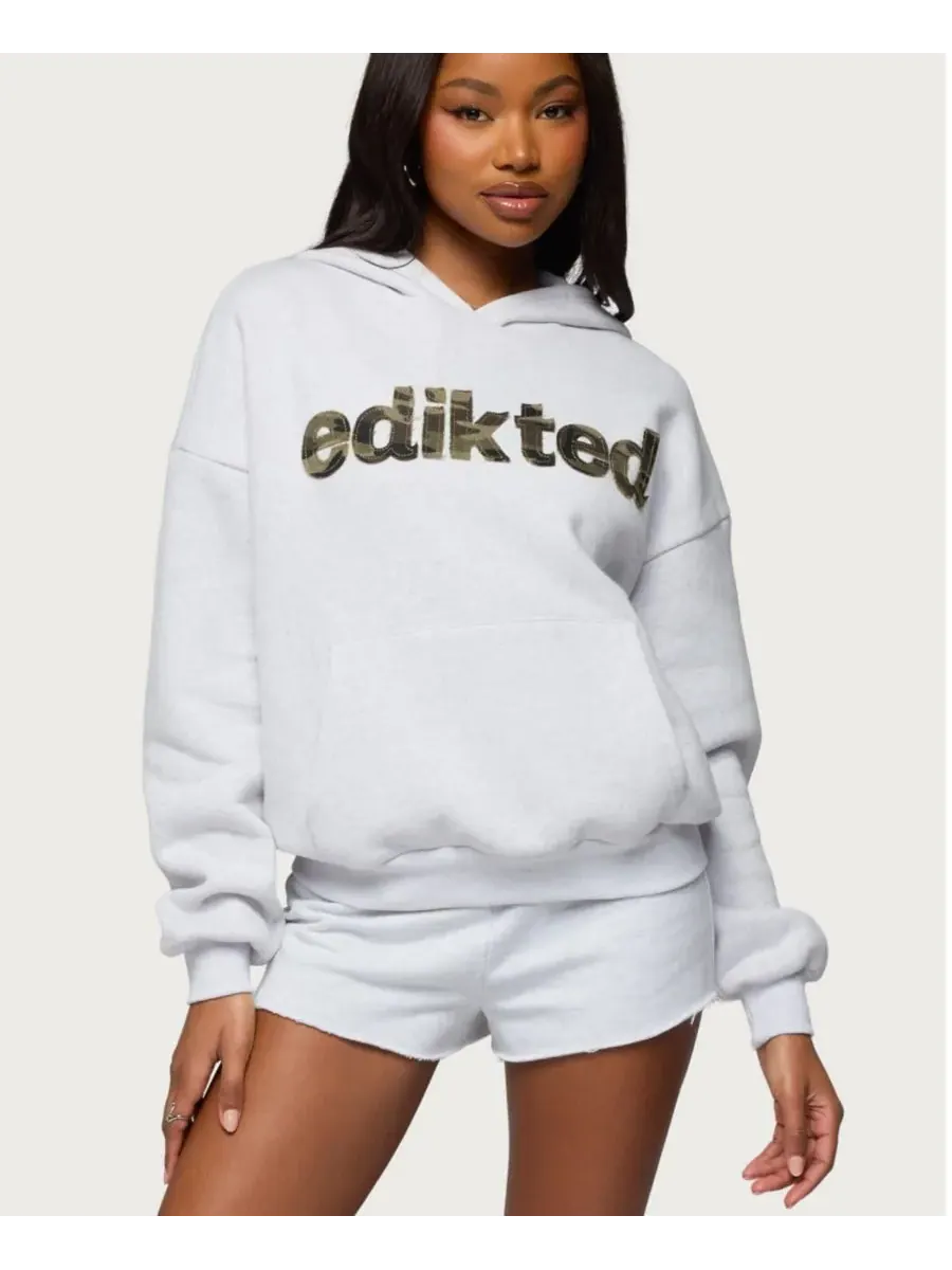 Женская толстовка Cutie Edikted — изображение 1 из 5, светлый-серый