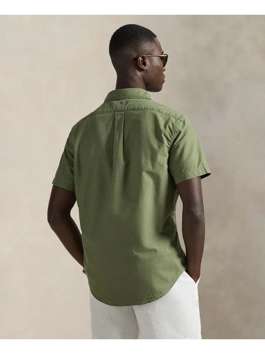Мужская рубашка Оксфорд, окрашенная в готовом виде Polo Ralph Lauren — изображение 4 из 5, садовая тропинка