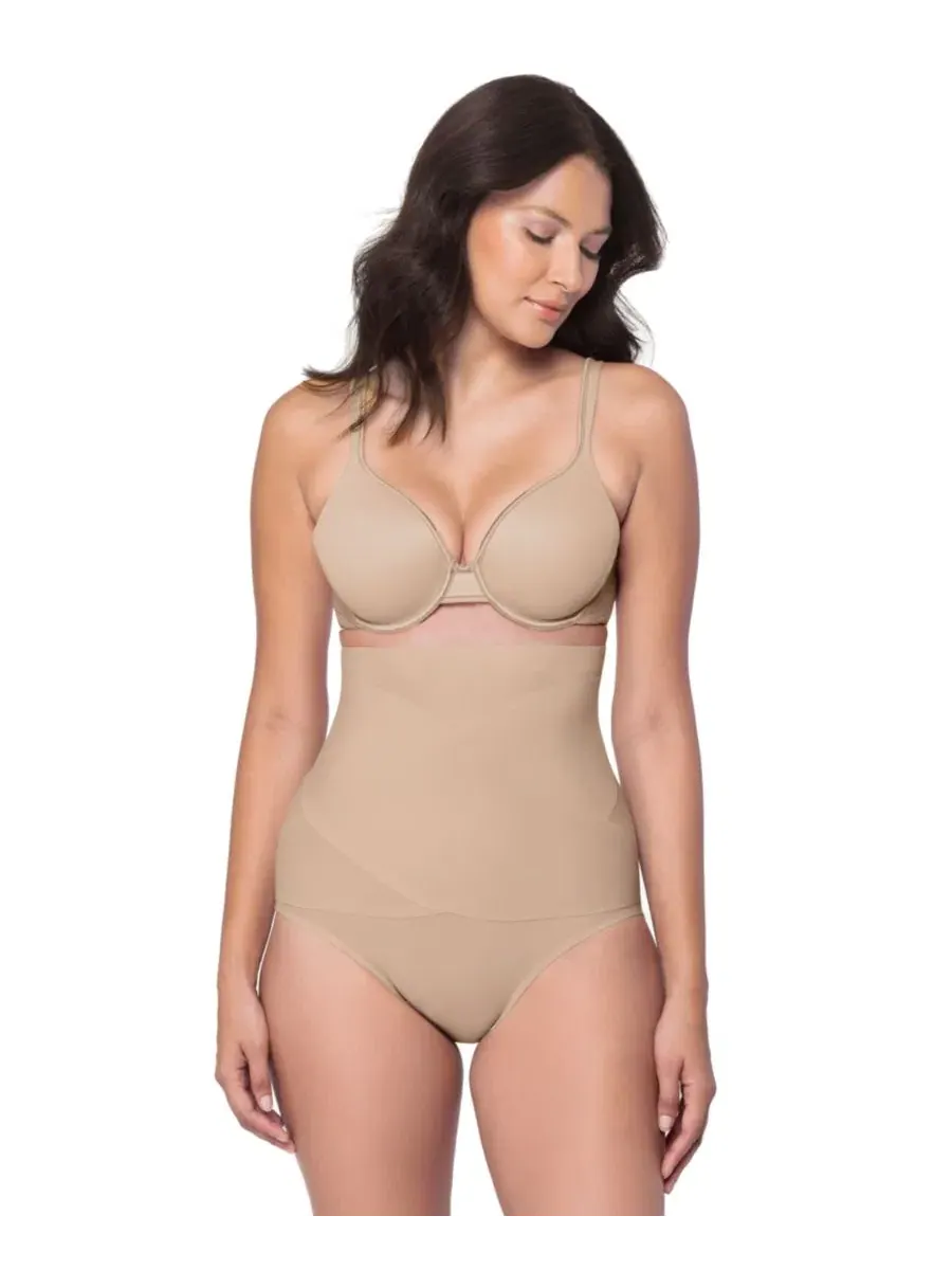 Женские корректирующие трусики с высокой талией Flex Ability 2575 Miraclesuit — изображение 2 из 4, бежевый