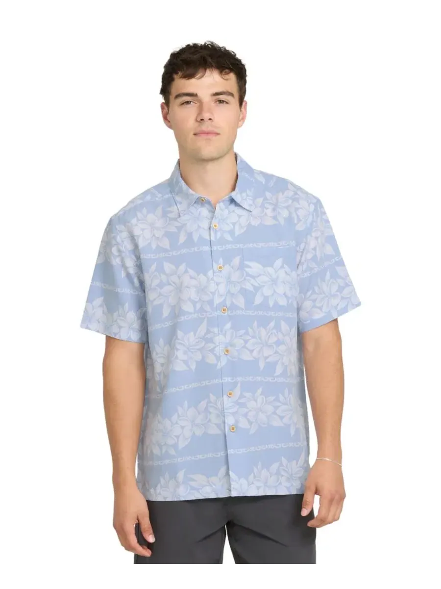 Мужская тканая рубашка с коротким рукавом Quiksilver Horizons Horizons Quiksilver Waterman — изображение 1 из 3, голубой