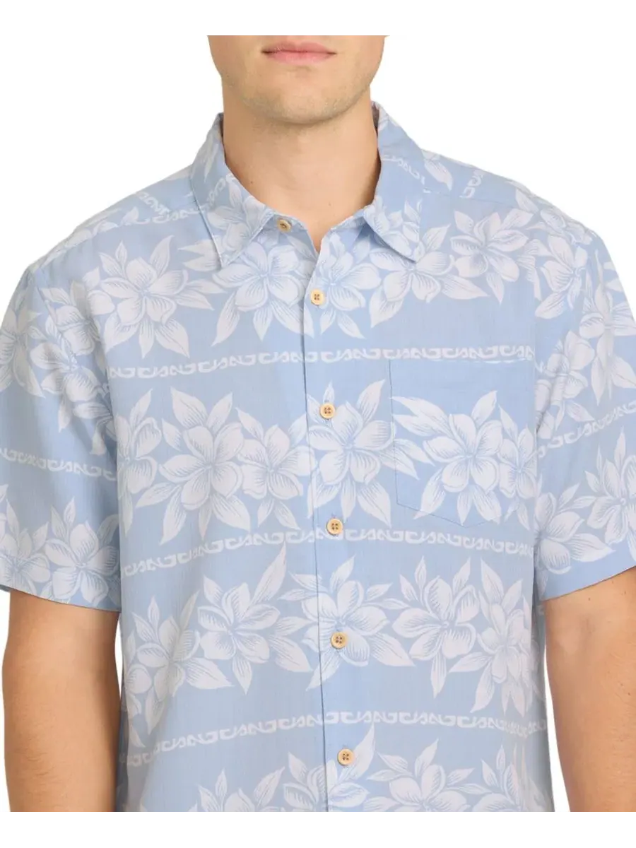 Мужская тканая рубашка с коротким рукавом Quiksilver Horizons Horizons Quiksilver Waterman — изображение 2 из 3, голубой
