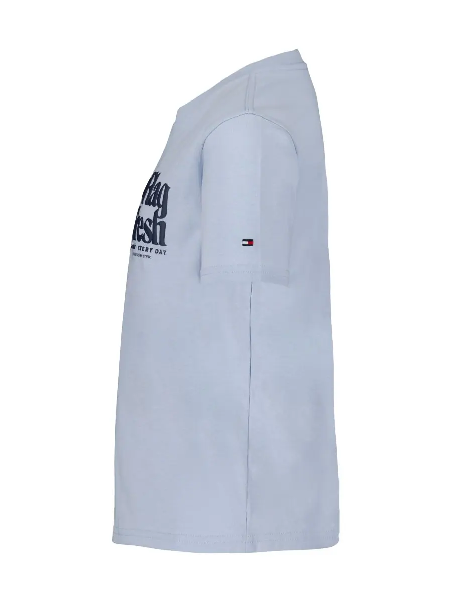 Детская футболка с коротким рукавом Flag Fresh для мальчиков 2T-7 Tommy Hilfiger — изображение 5 из 5, синий