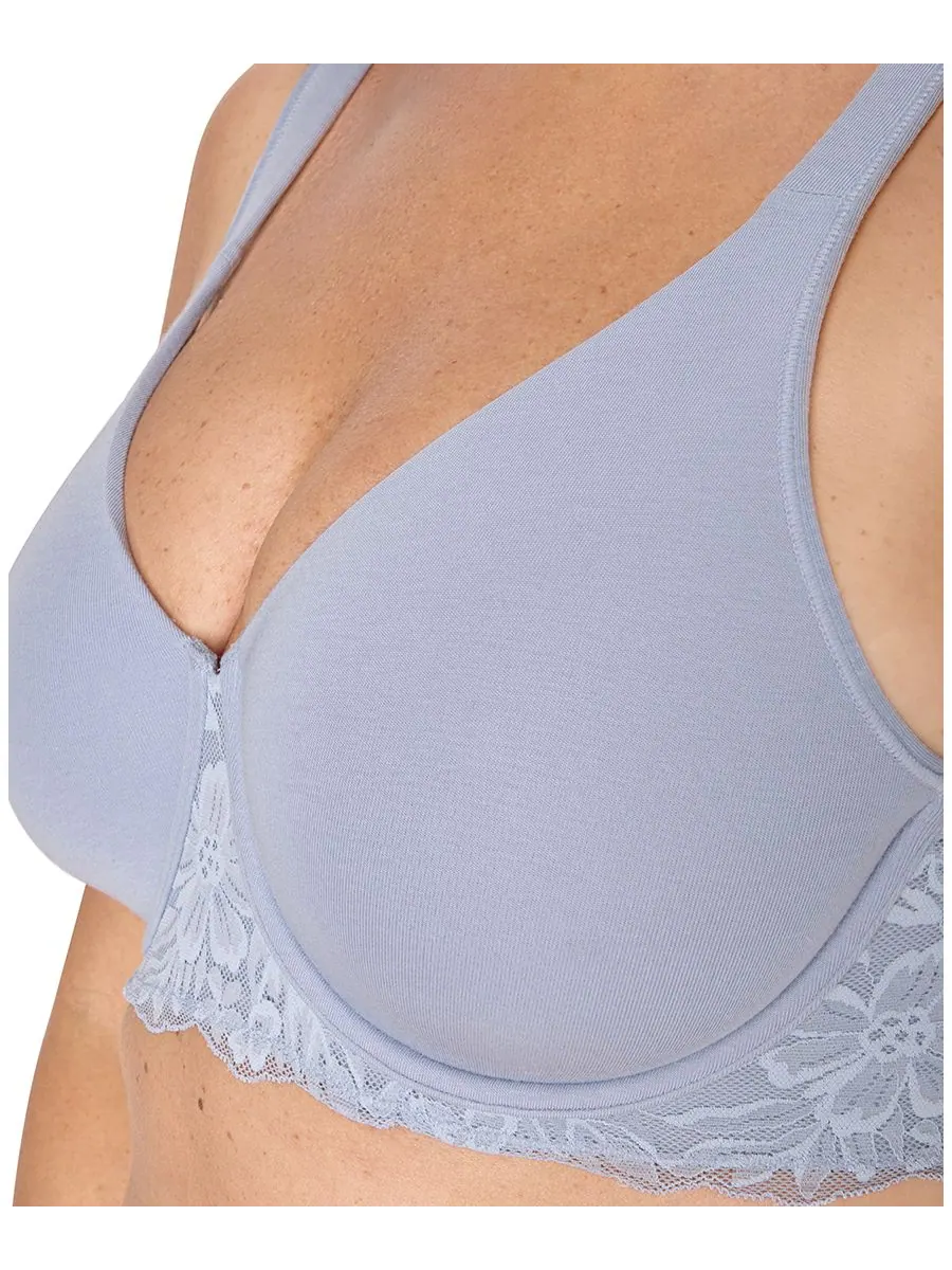 Бюстгальтер Breathe Medium Underwire Full Coverage Minimizer Bra DF3423 Bali — изображение 3 из 5, серебристый