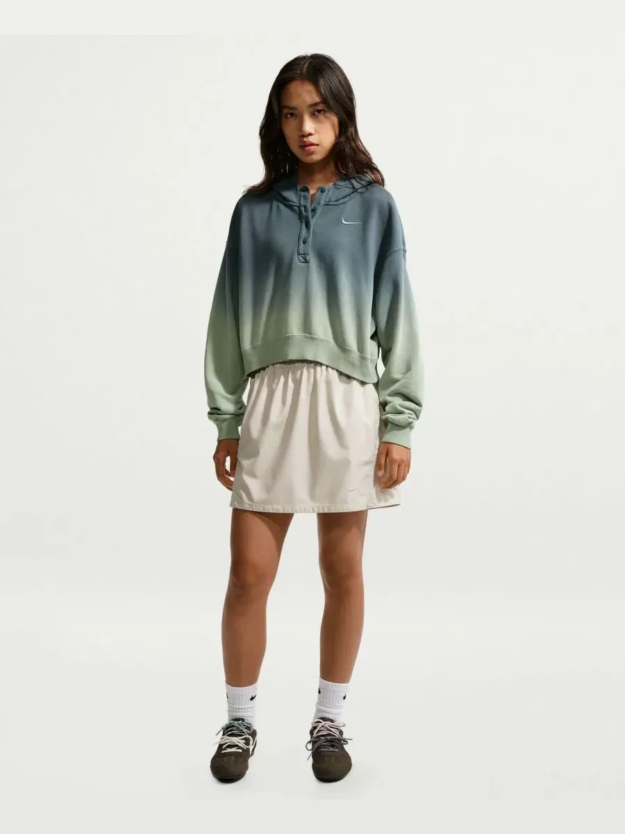 Женская спортивная толстовка Phoenix Flee Oversized Henley Hoodie Nike — изображение 18 из 18, синий/синий