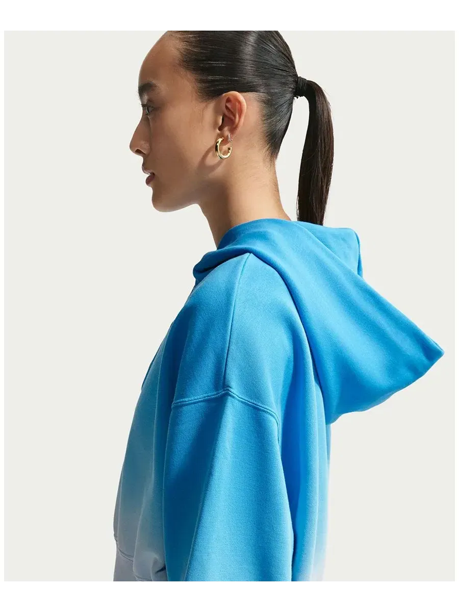 Женская спортивная толстовка Phoenix Flee Oversized Henley Hoodie Nike — изображение 3 из 18, синий/синий