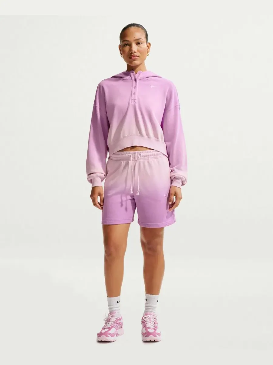 Женская спортивная толстовка Phoenix Flee Oversized Henley Hoodie Nike — изображение 10 из 18, синий/синий