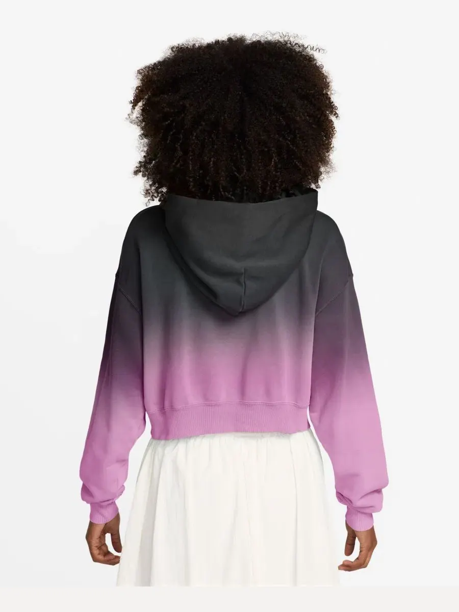Женская спортивная толстовка Phoenix Flee Oversized Henley Hoodie Nike — изображение 12 из 17, розовый