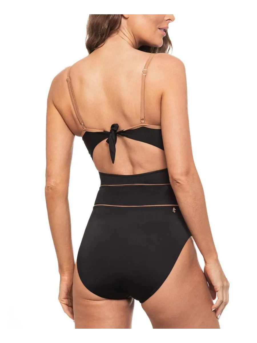 Женский слитный купальник на косточках Guria Beachwear — изображение 2 из 3, черный
