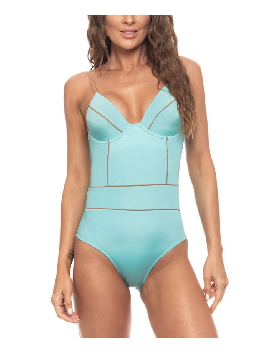 Женский слитный купальник на косточках Guria Beachwear, Polynesia turquoise — изображение 1 из 2