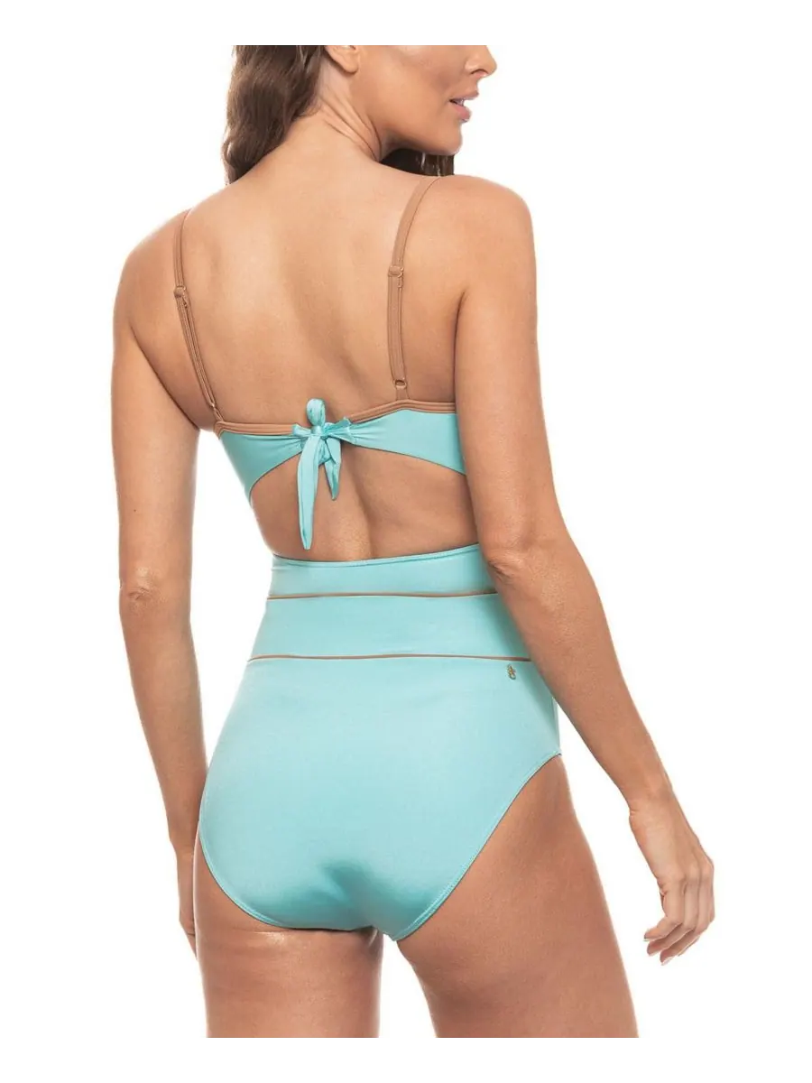 Женский слитный купальник на косточках Guria Beachwear, Polynesia turquoise — изображение 2 из 2