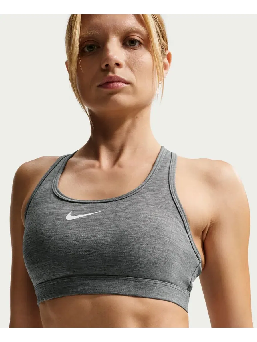 Женские шорты со средней посадкой и эластичным поясом Nike — изображение 3 из 5, серый/черный/белый