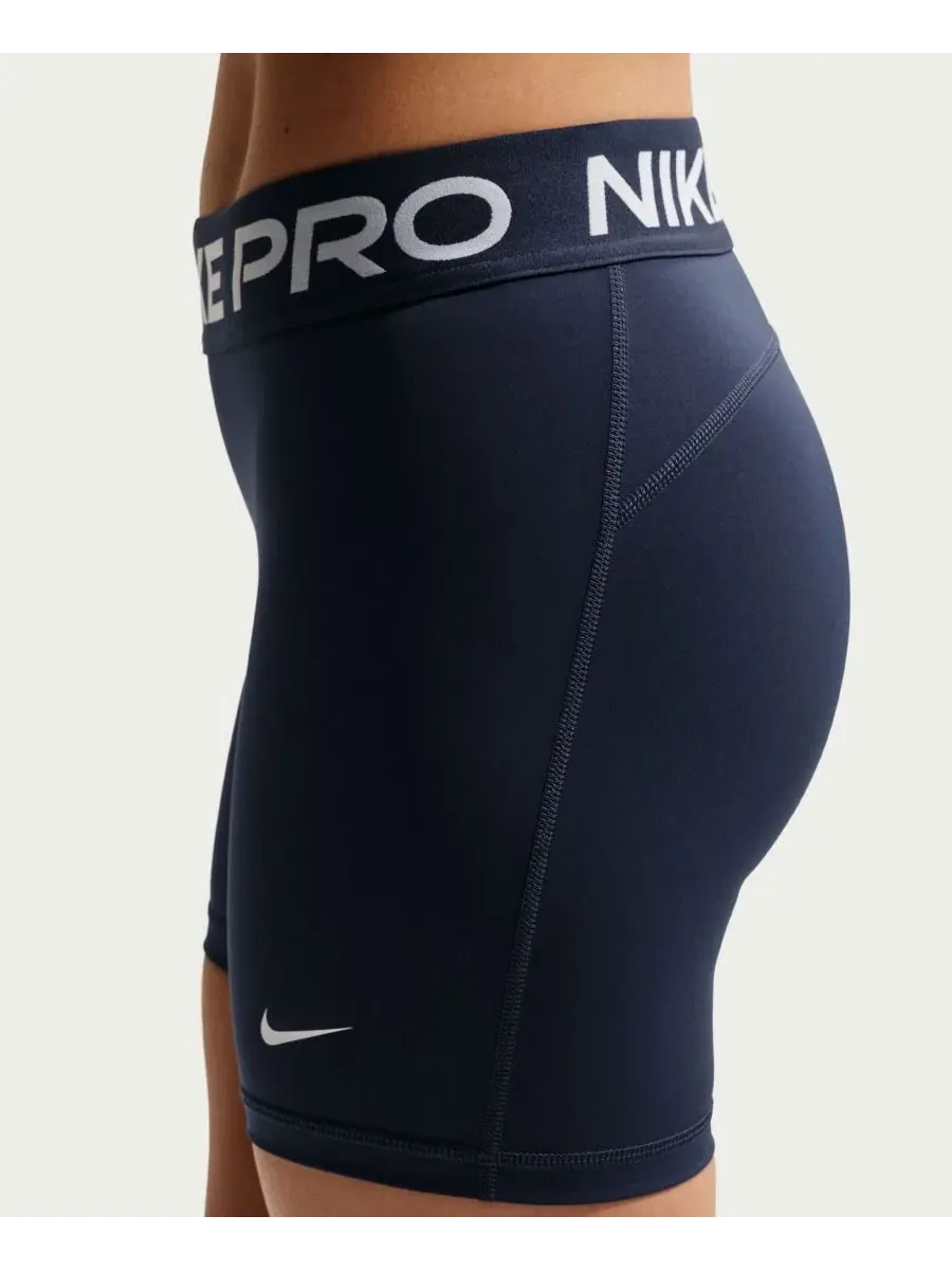 Женские шорты со средней посадкой и эластичным поясом Nike — изображение 3 из 5, темно-синий/белый