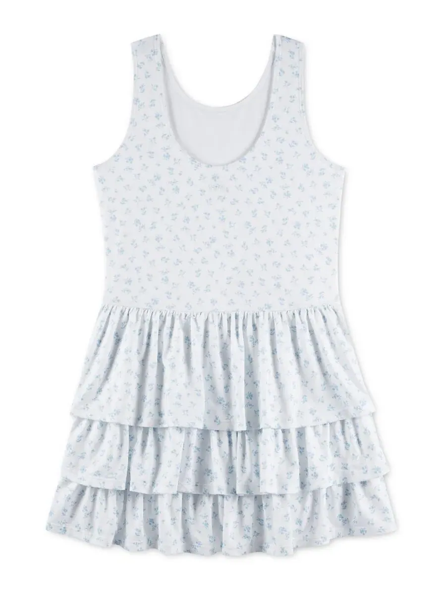 Детское кокетливое мини-платье YPB Active Abercrombie Kids — изображение 1 из 4, белый