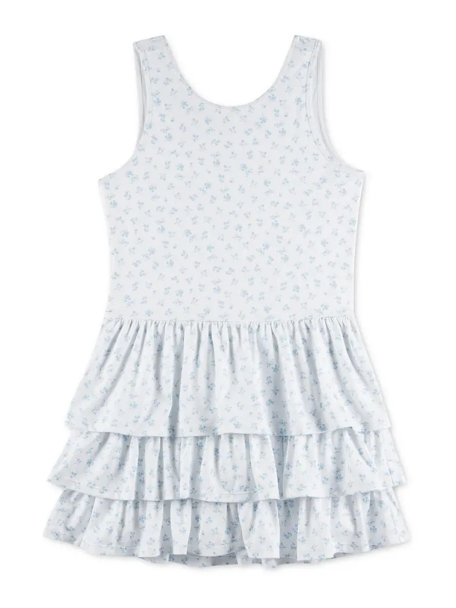 Детское кокетливое мини-платье YPB Active Abercrombie Kids — изображение 2 из 4, белый
