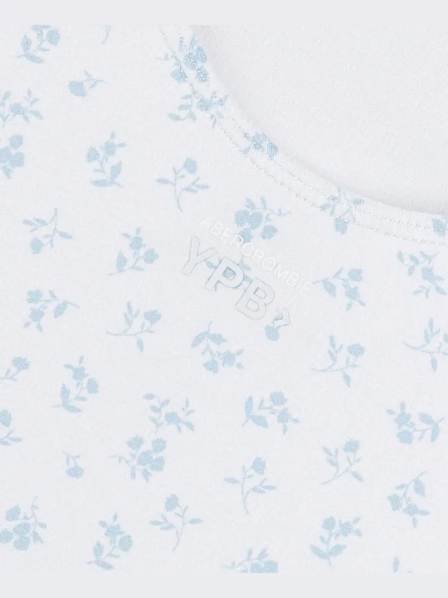 Детское кокетливое мини-платье YPB Active Abercrombie Kids — изображение 3 из 4, белый