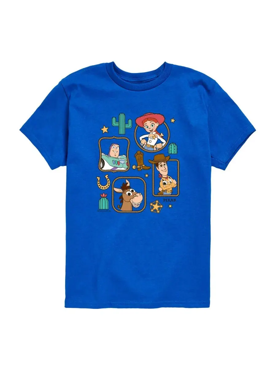 Детская футболка с коротким рукавом, размеры 2T-5T Disney — изображение 1 из 3, синий