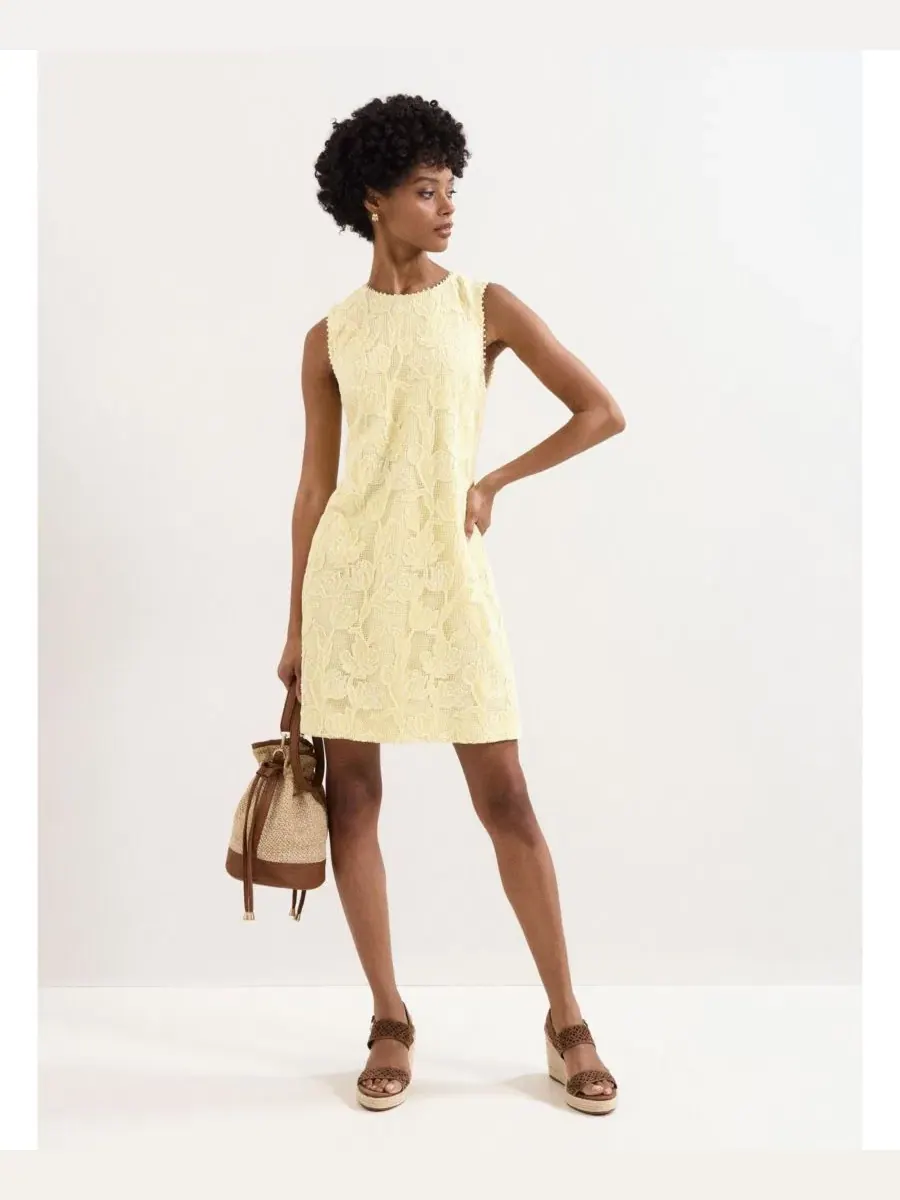 Женское кружевное платье Bryony Phase Eight — желтый