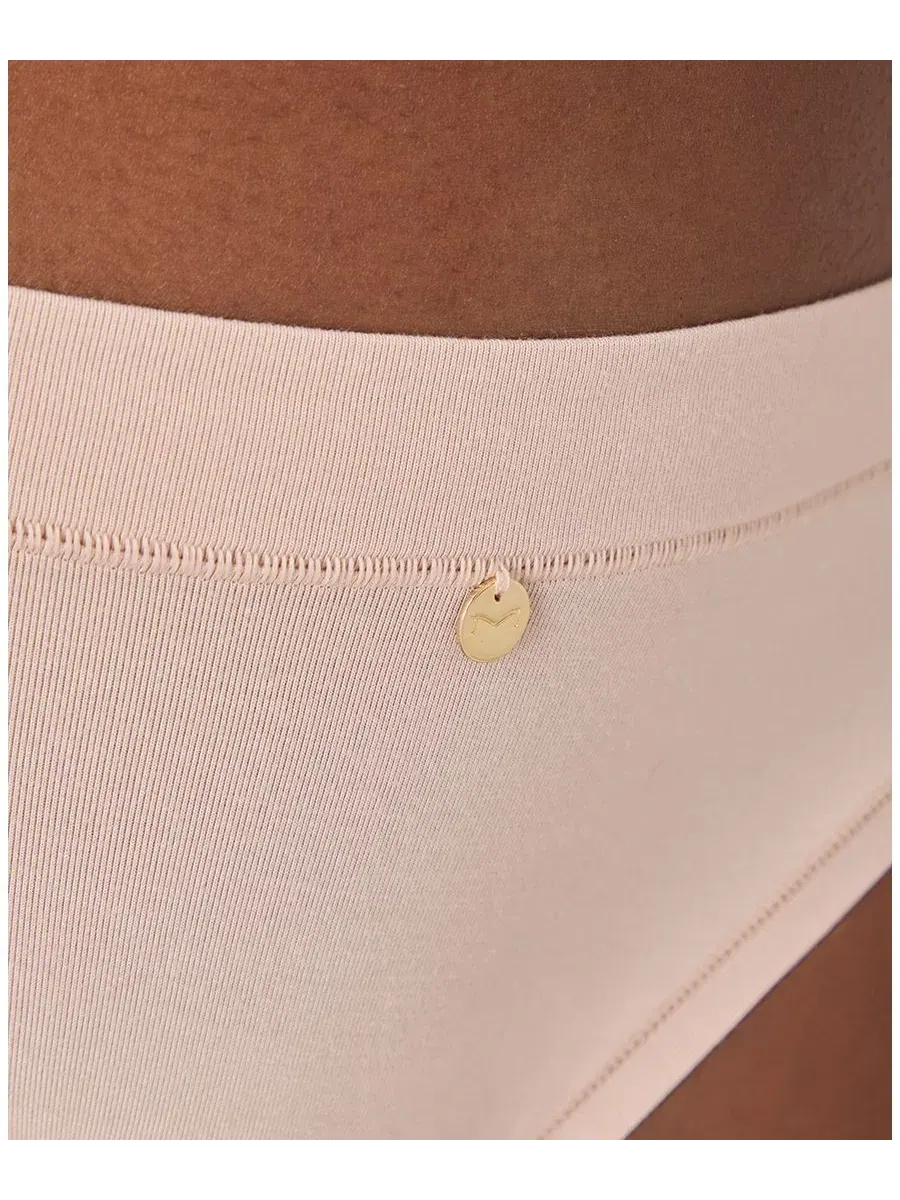 Женские мягкие эластичные бикини-трусики со средней посадкой DMSSBK Maidenform, миндальный — изображение 3 из 4