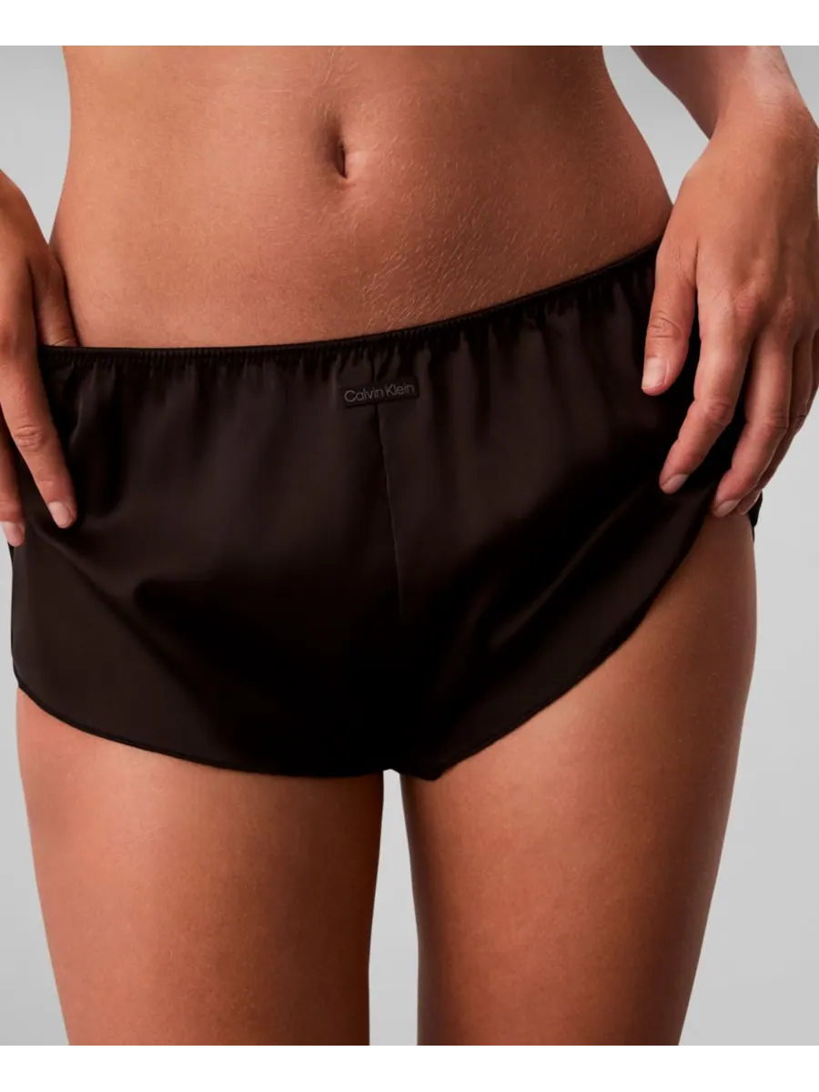 Женские атласные шорты для танцев Signature Satin Tap Shorts QF8395 Calvin Klein — изображение 1 из 5, черный