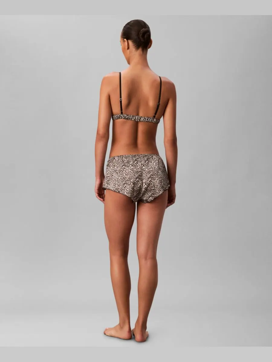 Женские атласные шорты для танцев Signature Satin Tap Shorts QF8395 Calvin Klein, Brushed Lopard — изображение 3 из 6