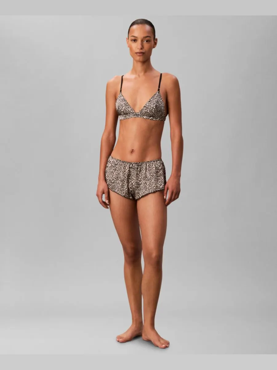 Женские атласные шорты для танцев Signature Satin Tap Shorts QF8395 Calvin Klein, Brushed Lopard — изображение 4 из 6
