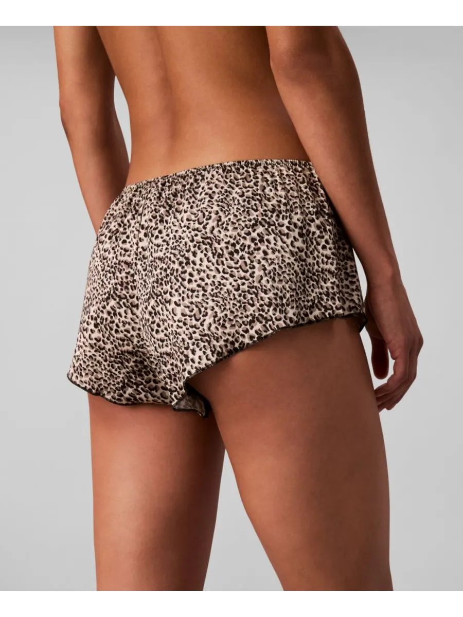 Женские атласные шорты для танцев Signature Satin Tap Shorts QF8395 Calvin Klein, Brushed Lopard — изображение 5 из 6