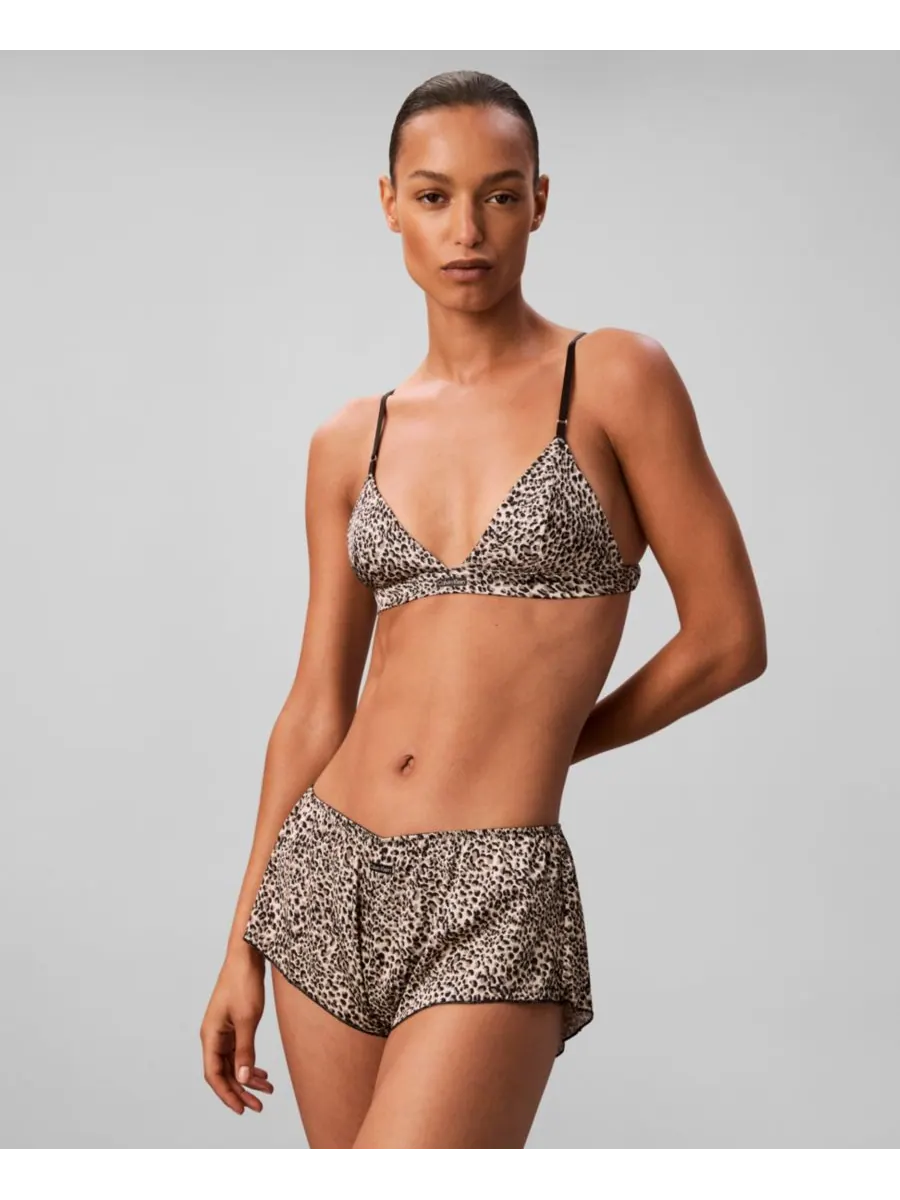 Женские атласные шорты для танцев Signature Satin Tap Shorts QF8395 Calvin Klein, Brushed Lopard — изображение 6 из 6