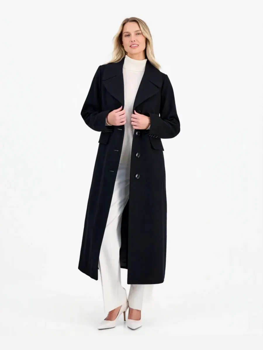 Пальто макси однобортное Anne Klein